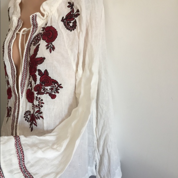 On hold** RARE Free People tunic gauzy - Picture 4 of 13